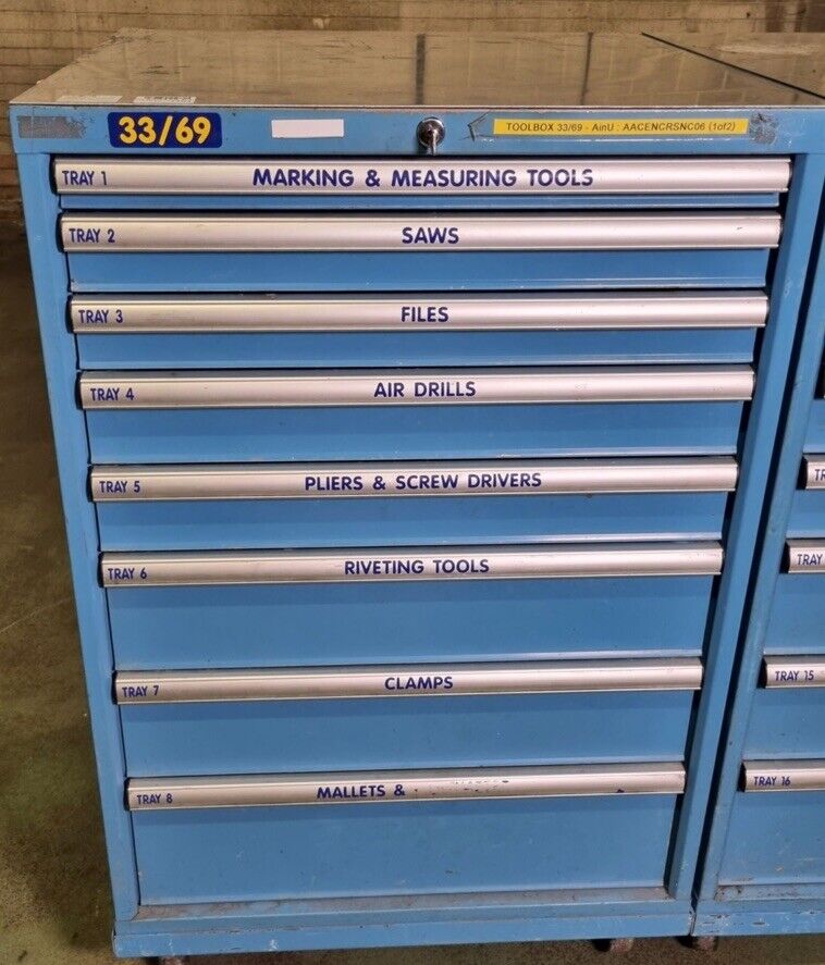 Dexion Heavy Duty Tool Cabinet Roll Cab Mechanic Engineering Not Lista Garage