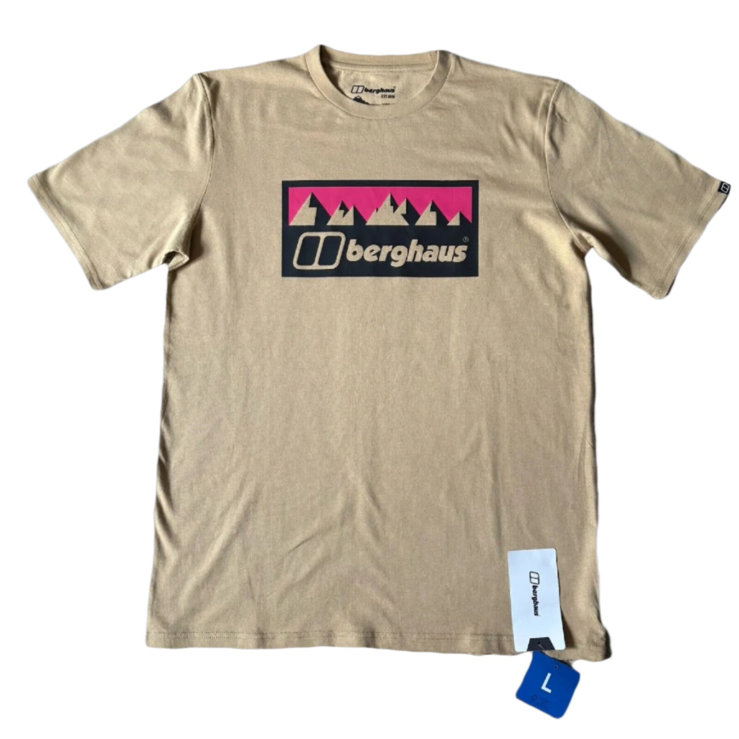 Berghaus T-Shirt Fangs Peak Natural New Season Men - Sizes - Brand new