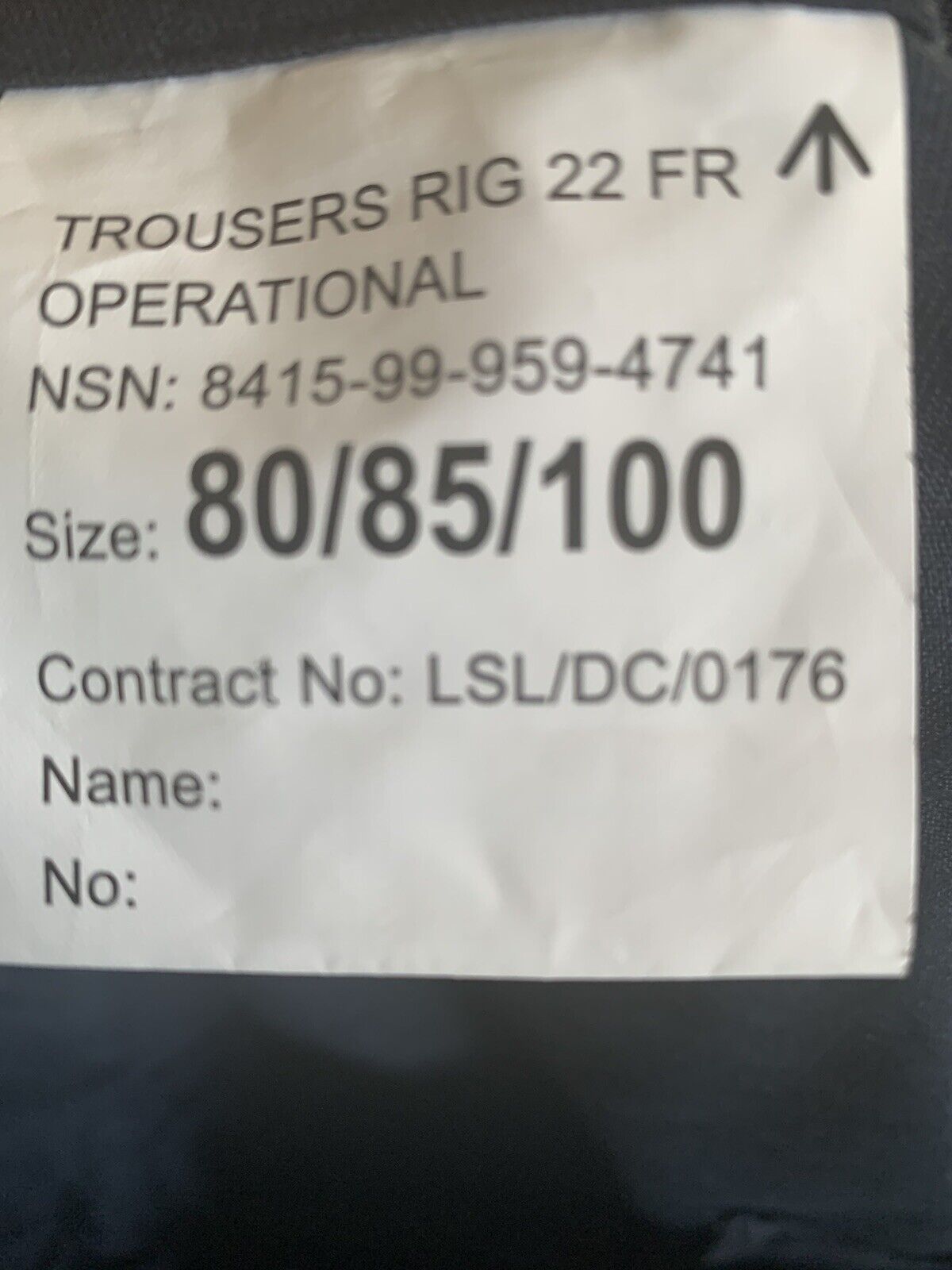 Ex Navy Operational Trousers RN Naval Blue Rig 22 Grade 1 Walking Outdoors