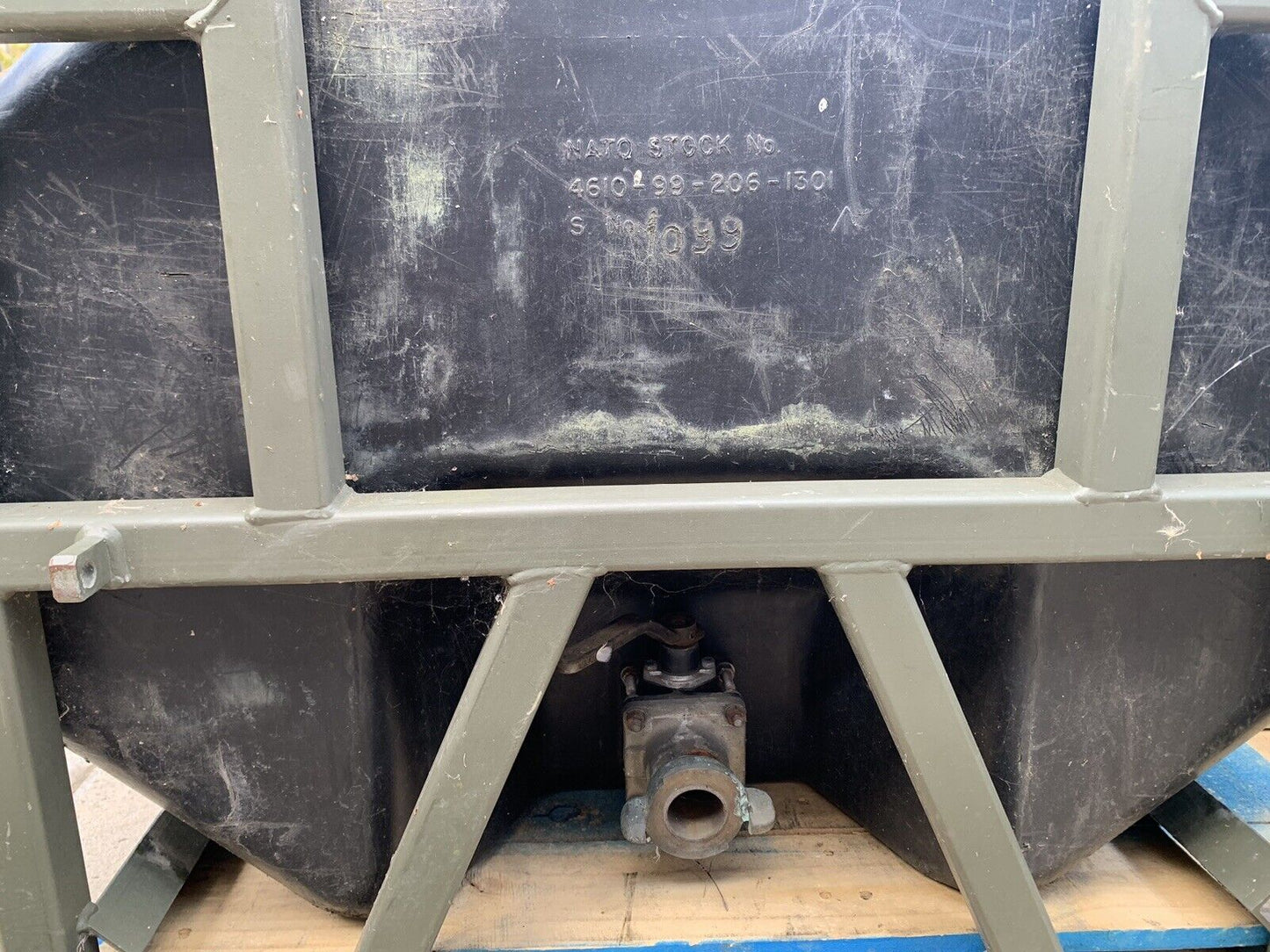 British Army Large Water Butt Bowser Tank 680 Ltr Prepper Storage IBC Tank
