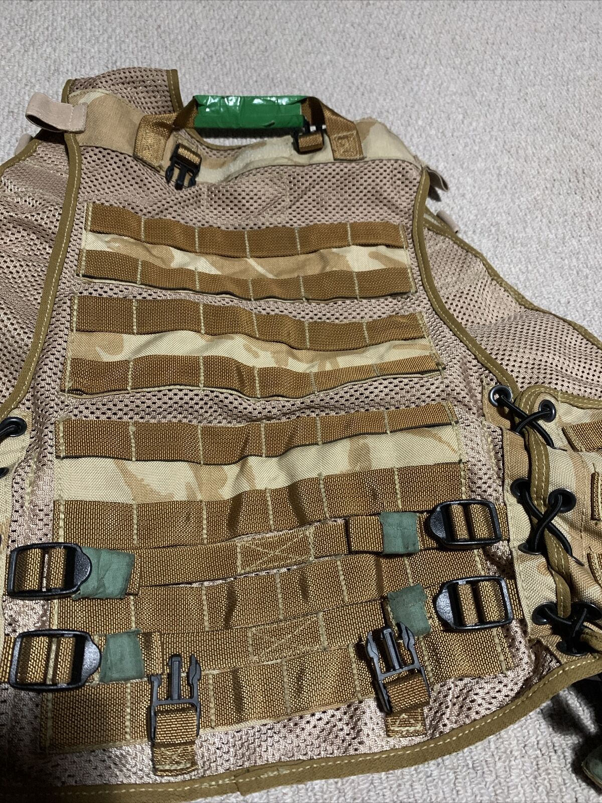 British Army Desert DPM Tactical load carrying Assault Vest with 7 Pouches (VE3)