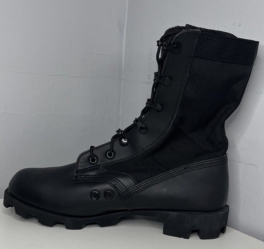 WELLCO BLACK HOT WEATHER SPIKE JUNGLE BOOTS - Sizes , British Army NEW Combat