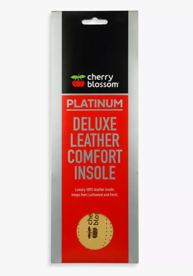 Cherry Blossom 100% Leather Platinum Deluxe Comfort Leather Insole