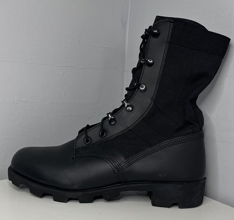 WELLCO BLACK HOT WEATHER SPIKE JUNGLE BOOTS - Sizes , British Army NEW Combat