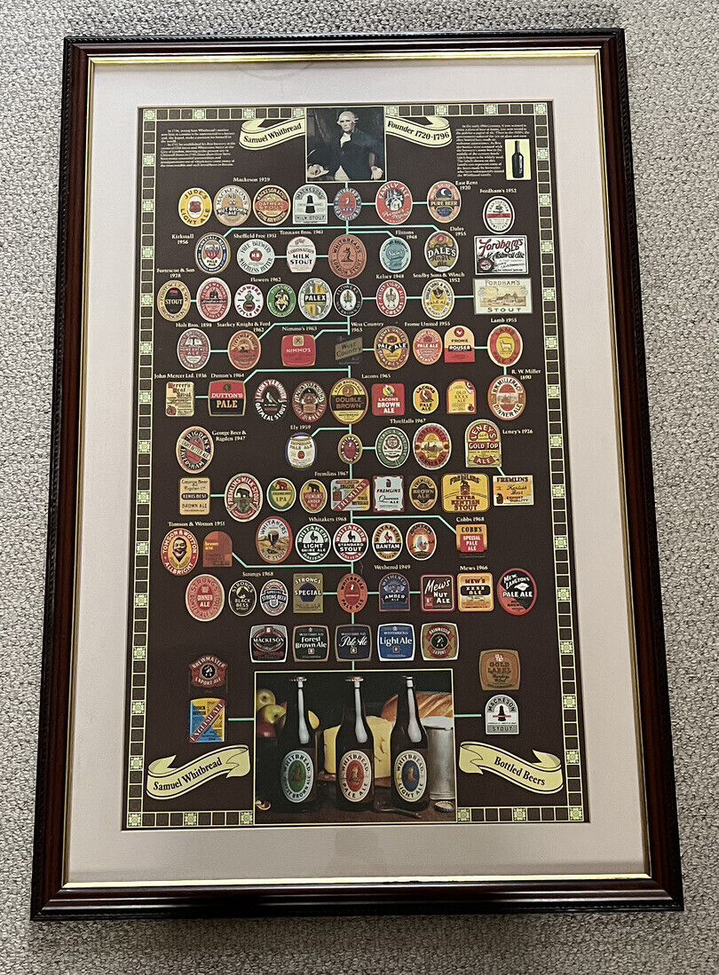 Whitbread London Stout Advertising Print Picture Man Cave Home Bar Beer Brewery
