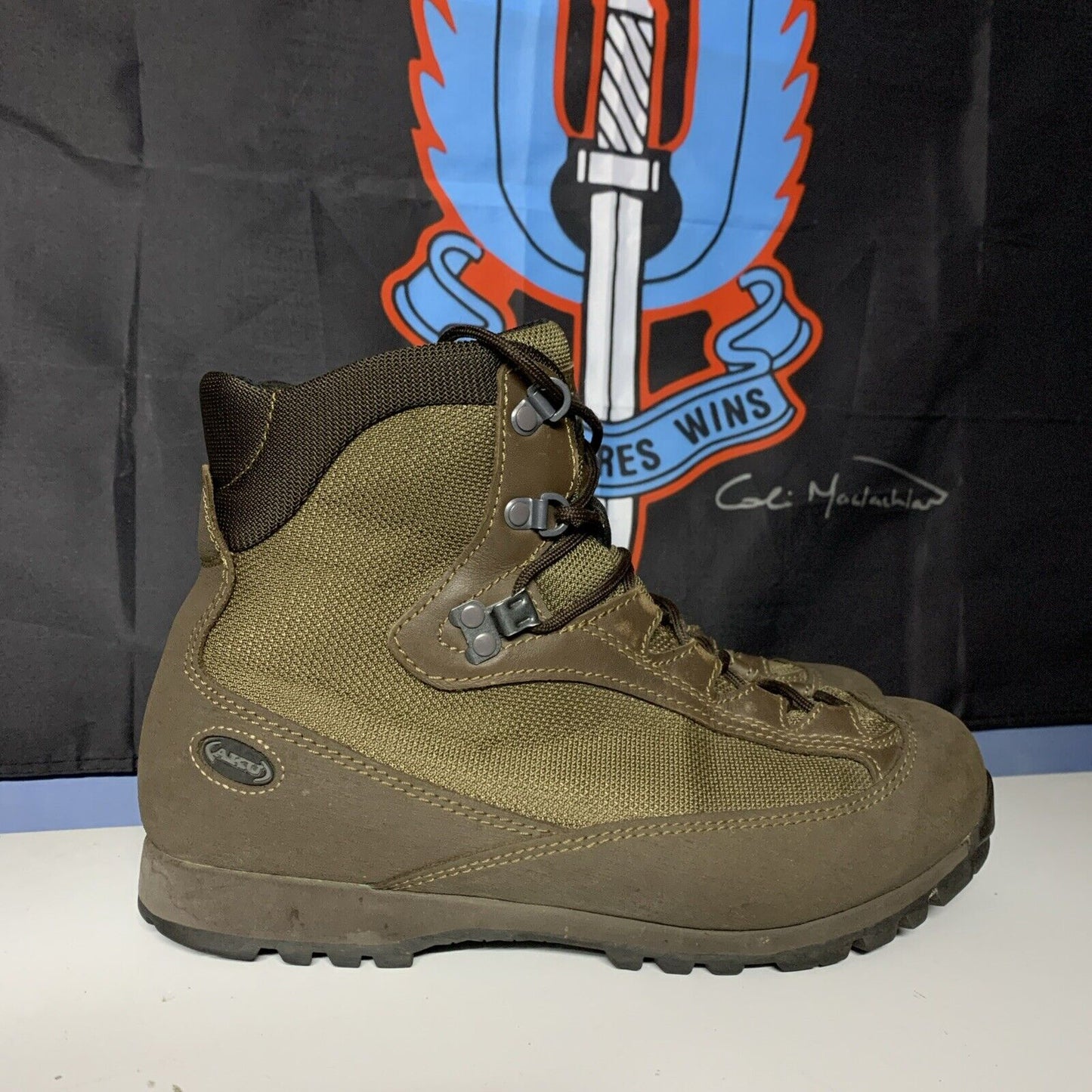 AKU BROWN COMBAT BOOTS - Sizes , High Liability British Army Ammo Military