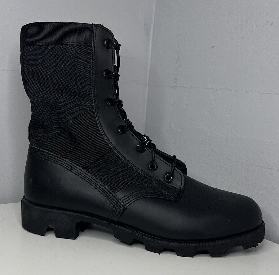 WELLCO BLACK HOT WEATHER SPIKE JUNGLE BOOTS - Sizes , British Army NEW Combat