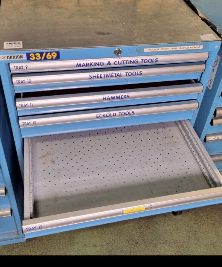 Dexion Heavy Duty Tool Cabinet Roll Cab Mechanic Engineering Not Lista Garage