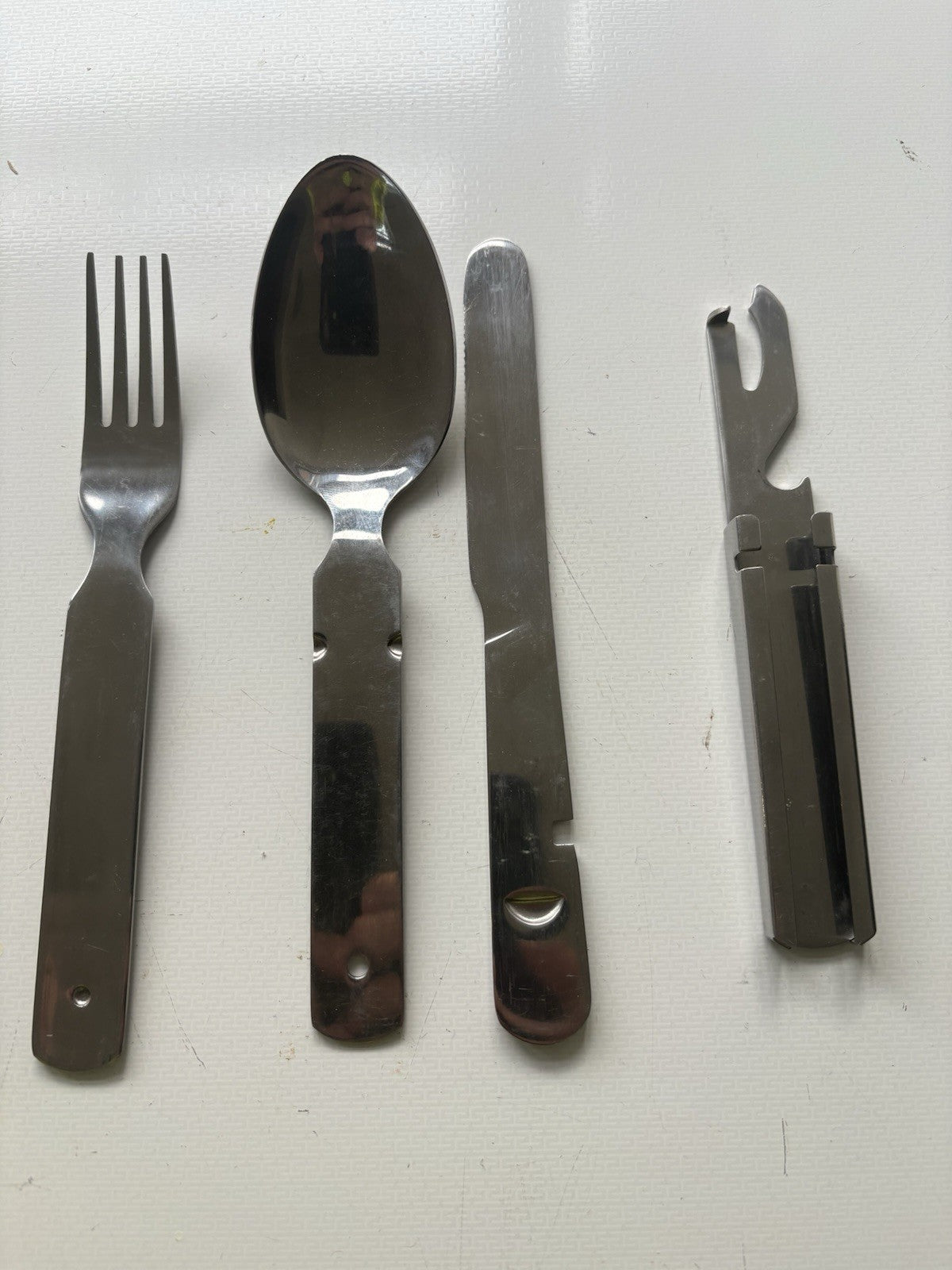 Army Knife Fork Spoon Set Camping Kit Eating Dining Utensil Camping