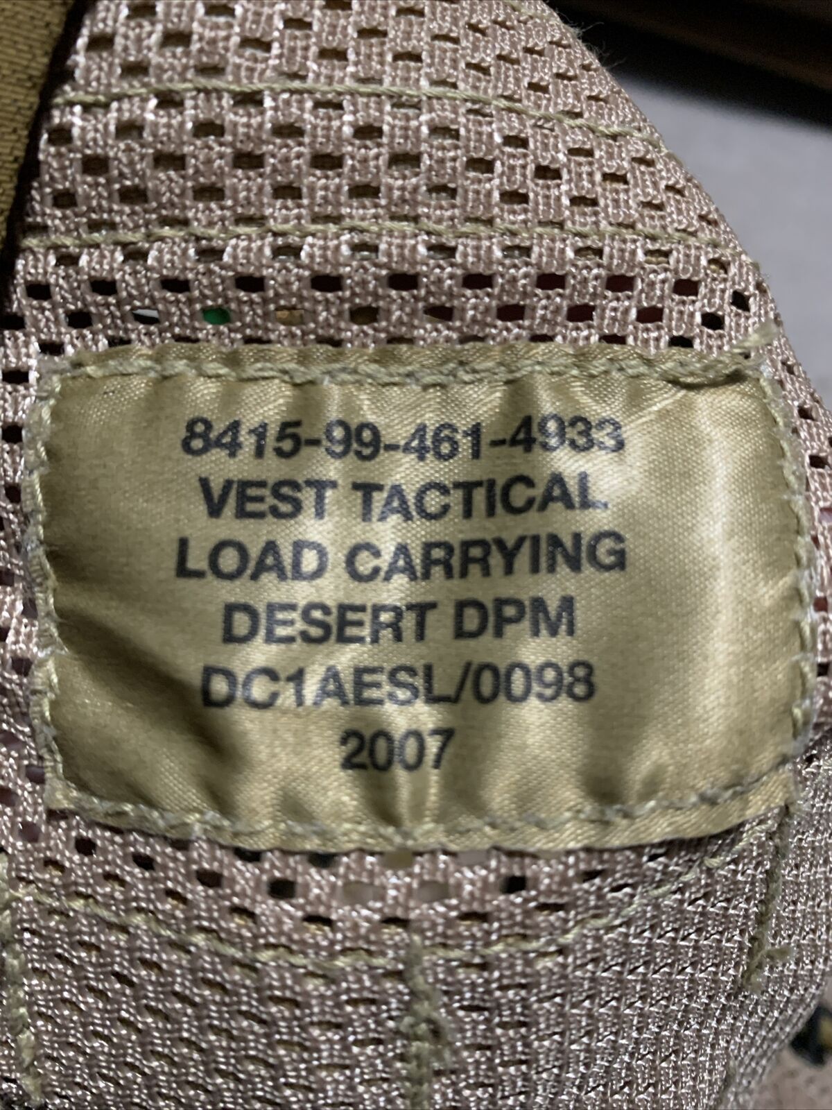 British Army Desert DPM Tactical load carrying Assault Vest with 7 Pouches (VE3)
