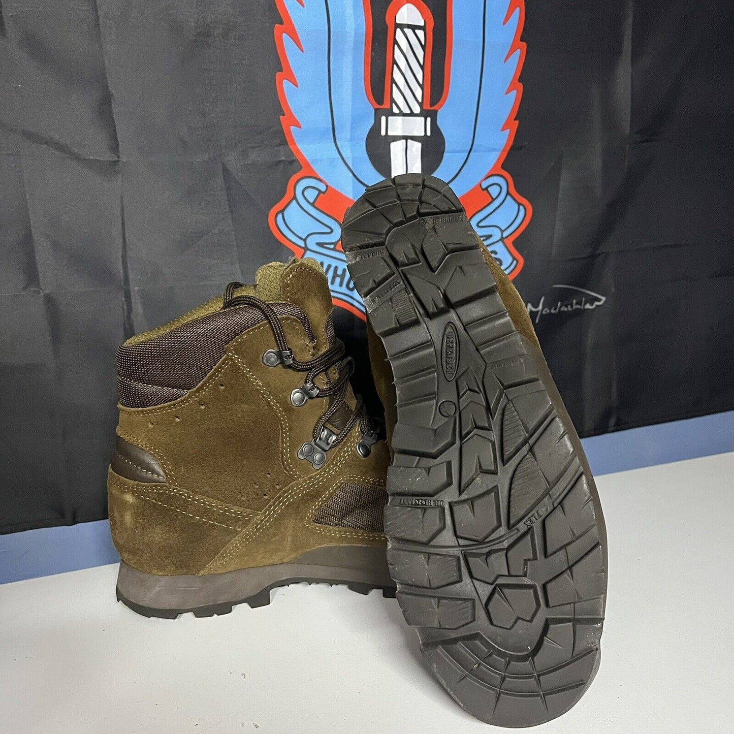 ITURRI Desert Brown Suede High Liability Boots British Army Surplus Male - Sizes
