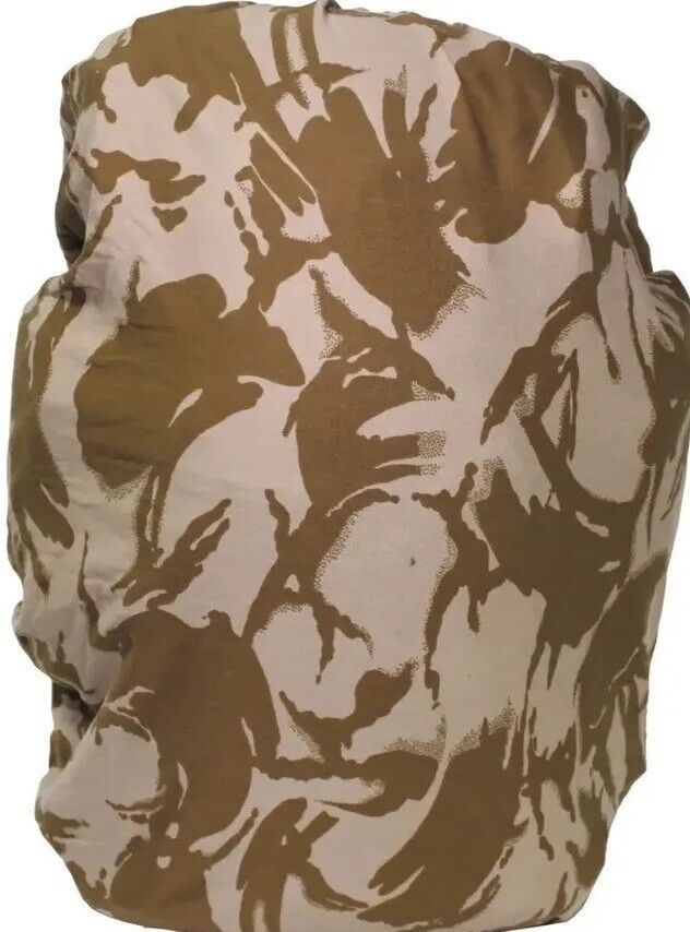 Original British Army Military GB Cover For Backpack DPM Desert Camo Used Large