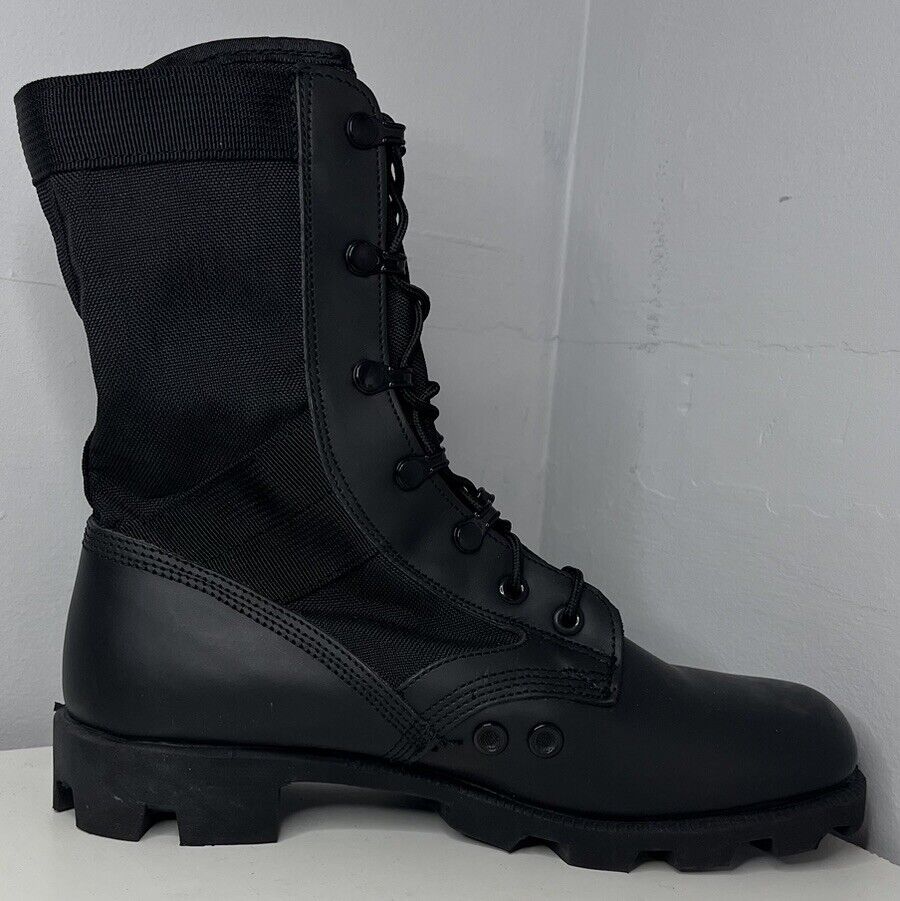 WELLCO BLACK HOT WEATHER SPIKE JUNGLE BOOTS - Sizes , British Army NEW Combat