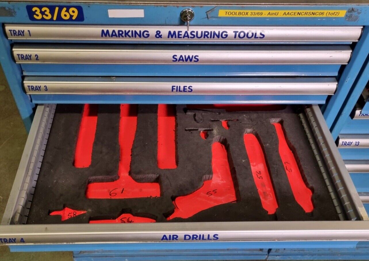 Dexion Heavy Duty Tool Cabinet Roll Cab Mechanic Engineering Not Lista Garage