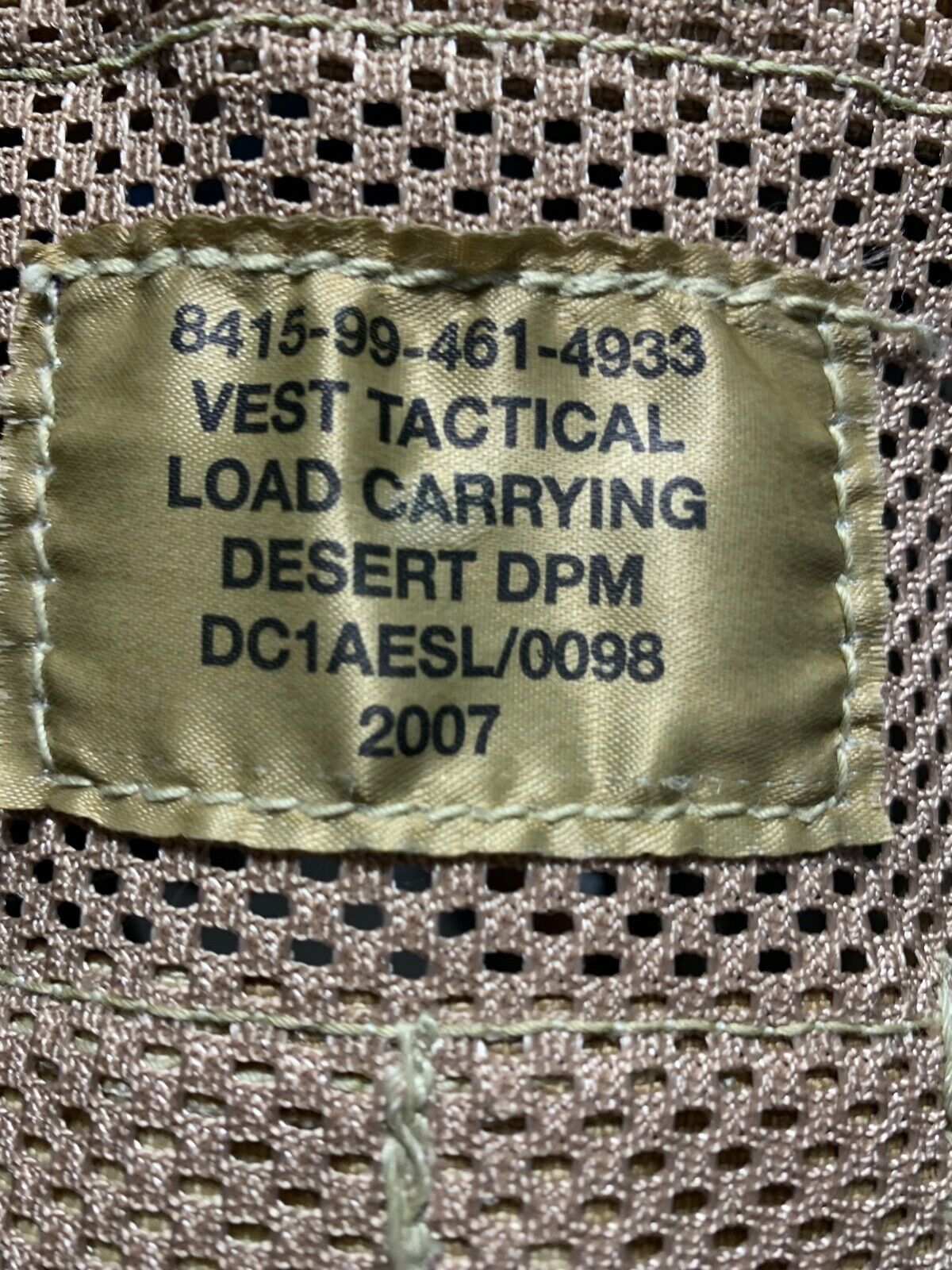 British Army Desert DPM Tactical load carrying Assault Vest with 9 Pouches (VE1)