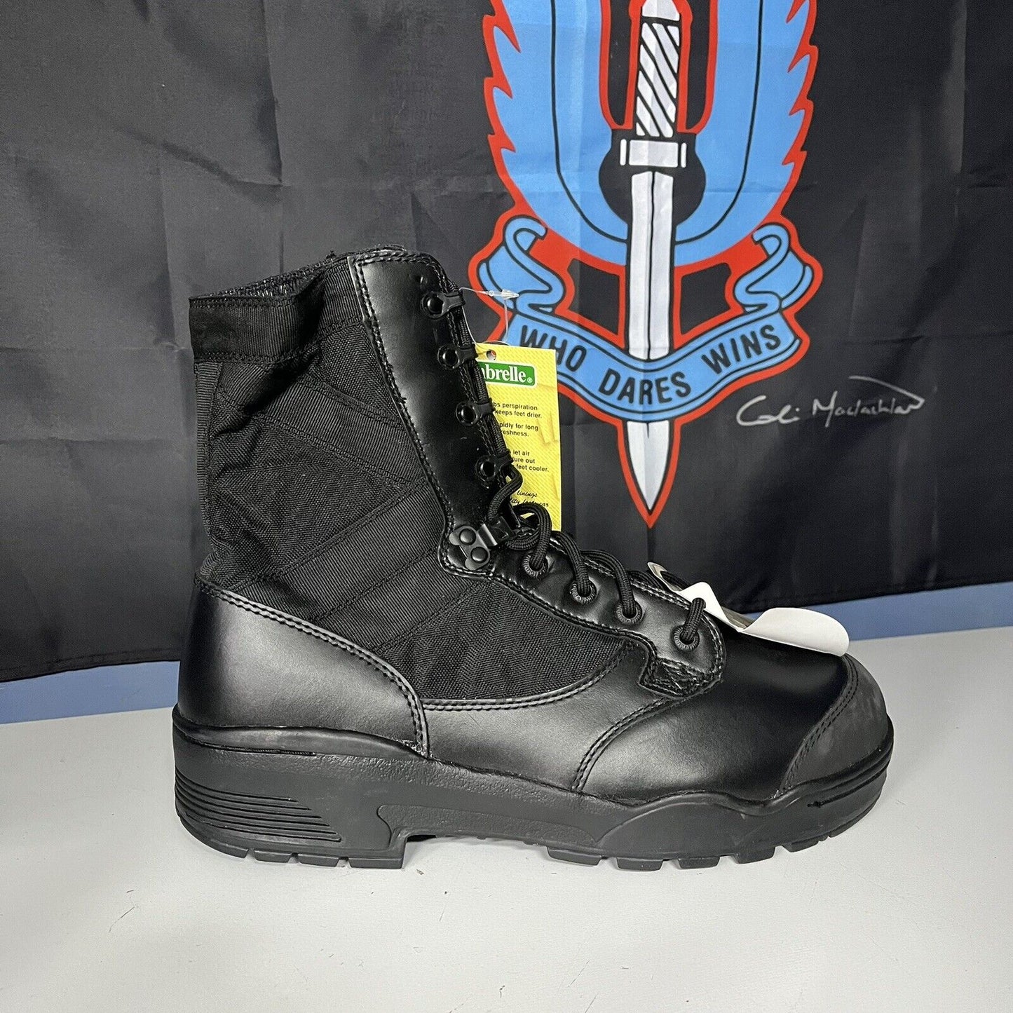 MAGNUM STEEL TOE CAP BOOTS Black hot weather safety British Army NEW SIZE UK 9M