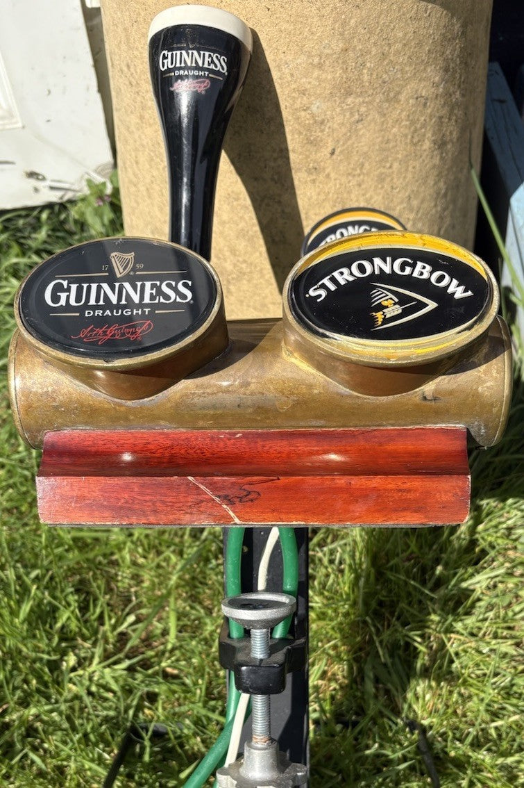 3 Way Beer Pump Beer Font Pub Bar Mancave Guinness/Strongbow Charles Wells