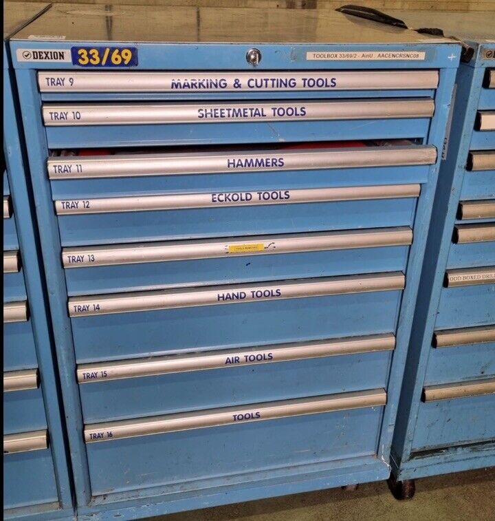 Dexion Heavy Duty Tool Cabinet Roll Cab Mechanic Engineering Not Lista Garage