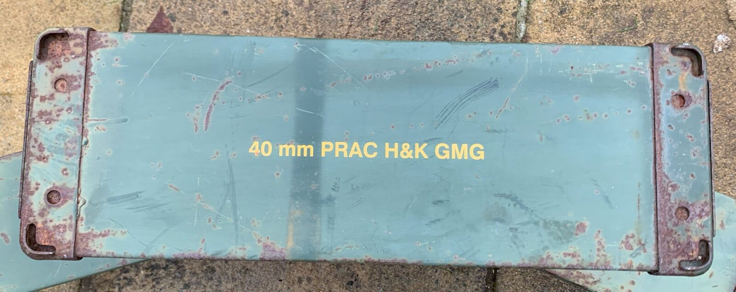 Ammo Boxes Genuine NATO Army Surplus Shotgun Pa120 Ammunition Storage Steel Box