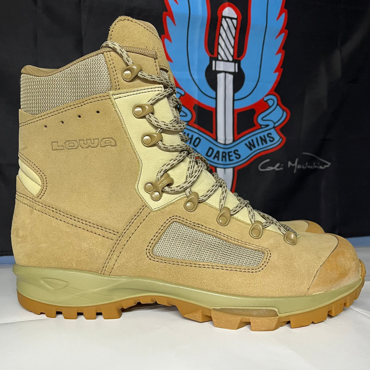 LOWA Elite British Army Desert Beige Male Military Boots UK 11.5M Supergrade