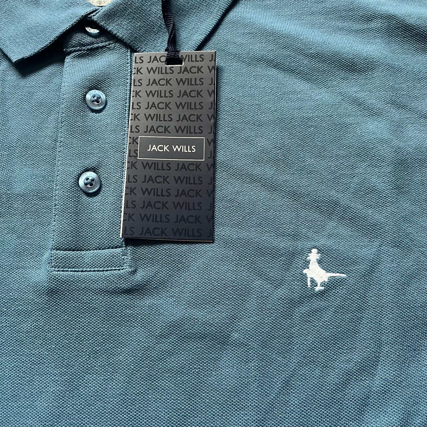 Jack Wills Men's Polo Shirts Blue Grey Marl White Colours - Sizes - BNWT
