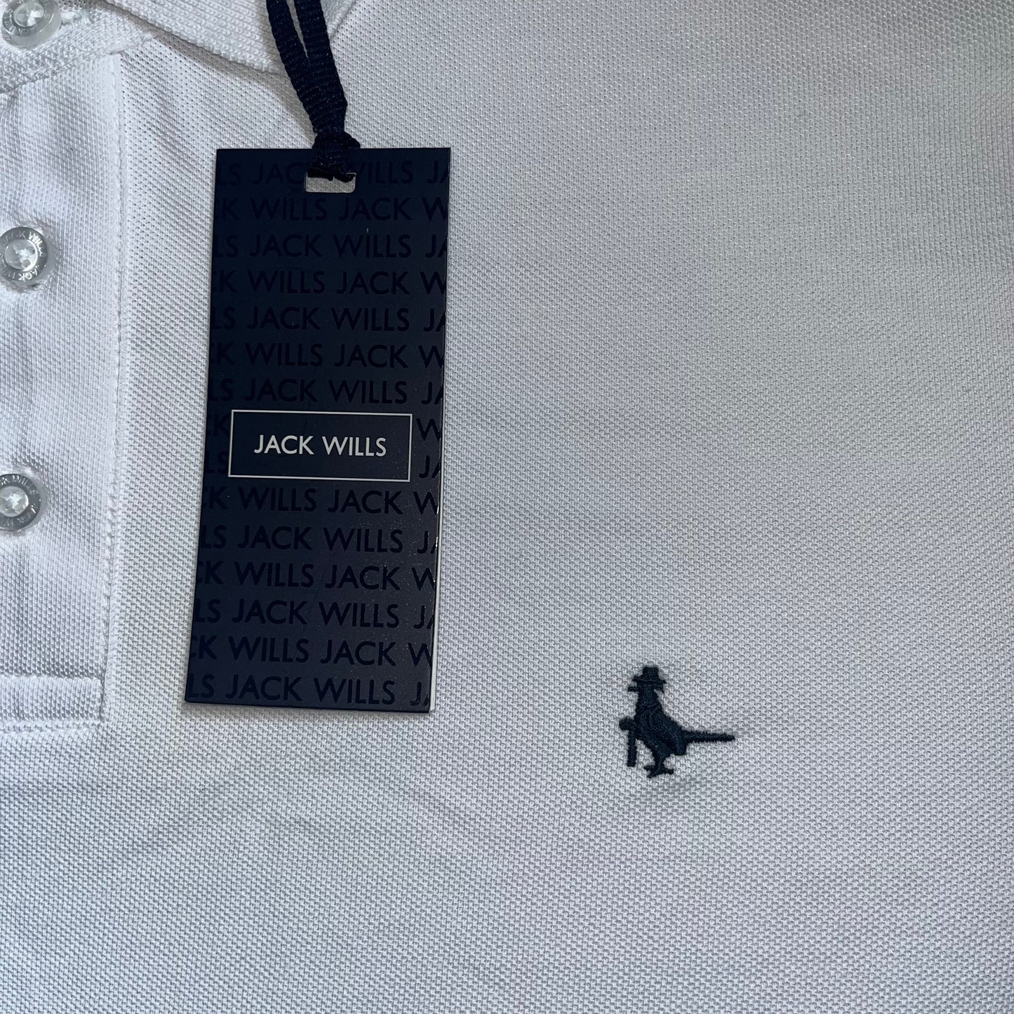 Jack Wills Men's Polo Shirts Blue Grey Marl White Colours - Sizes - BNWT