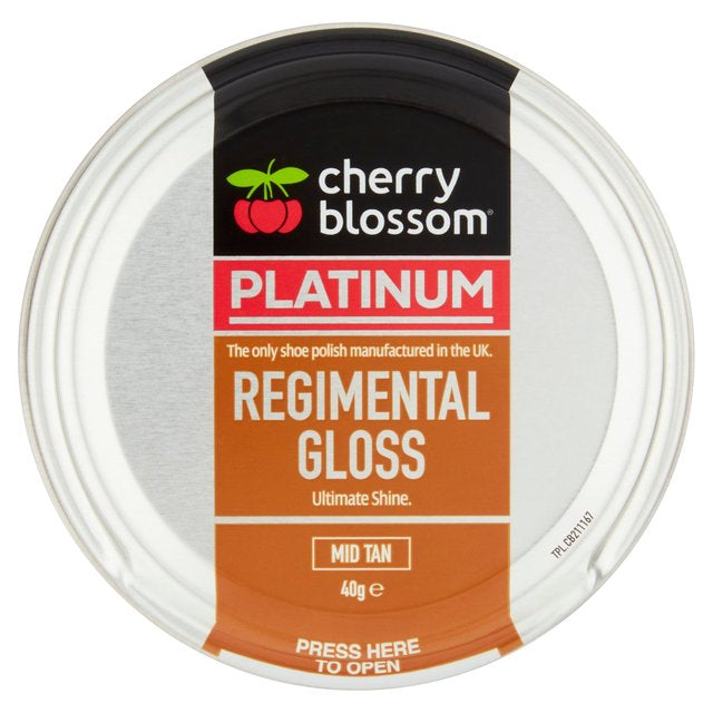 Cherry Blossom Regimental Gloss Mid Tan Polish