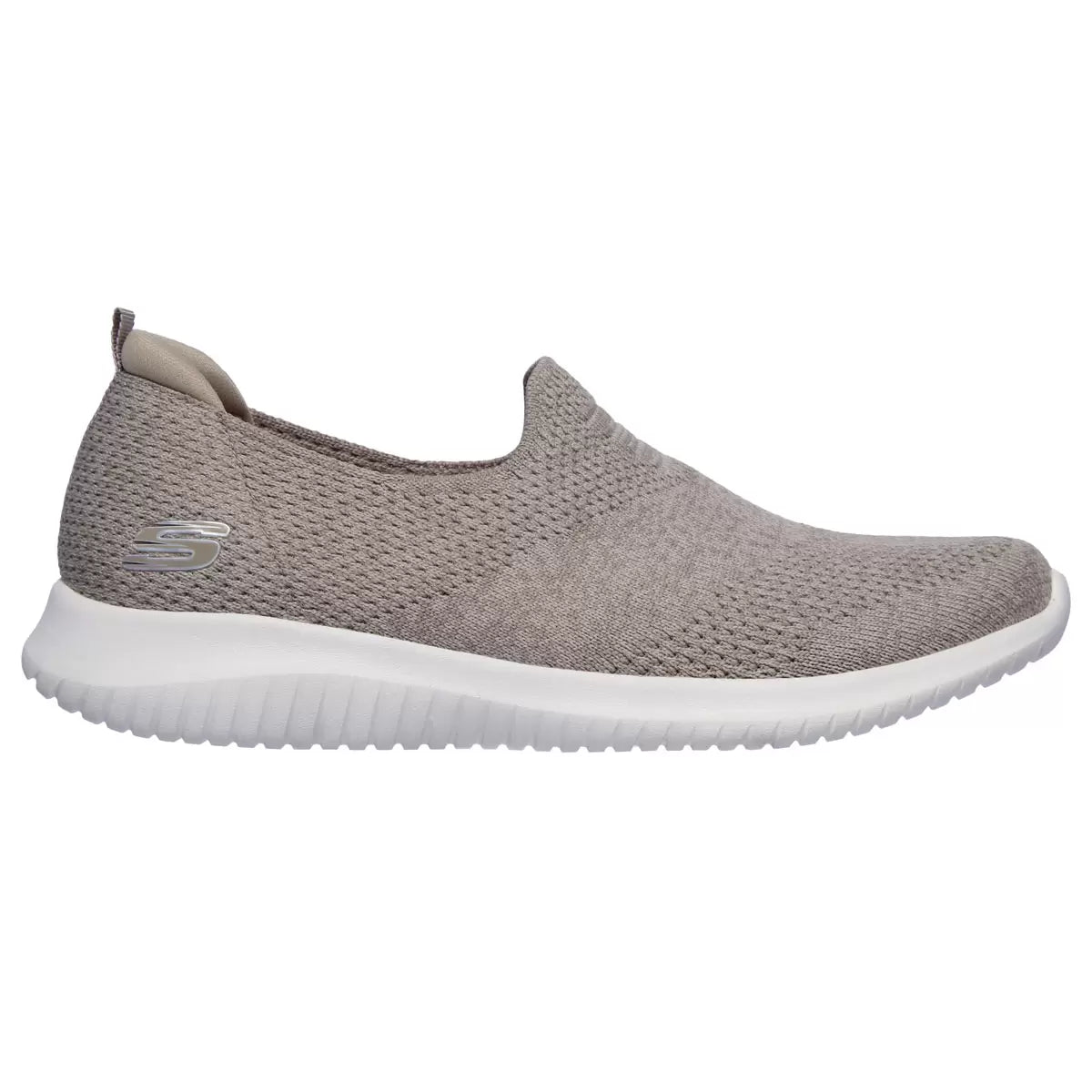 Skechers Ladies Ultra Flex Taupe Slip-On Trainers - Brand New - Comfortable and Stylish Footwear