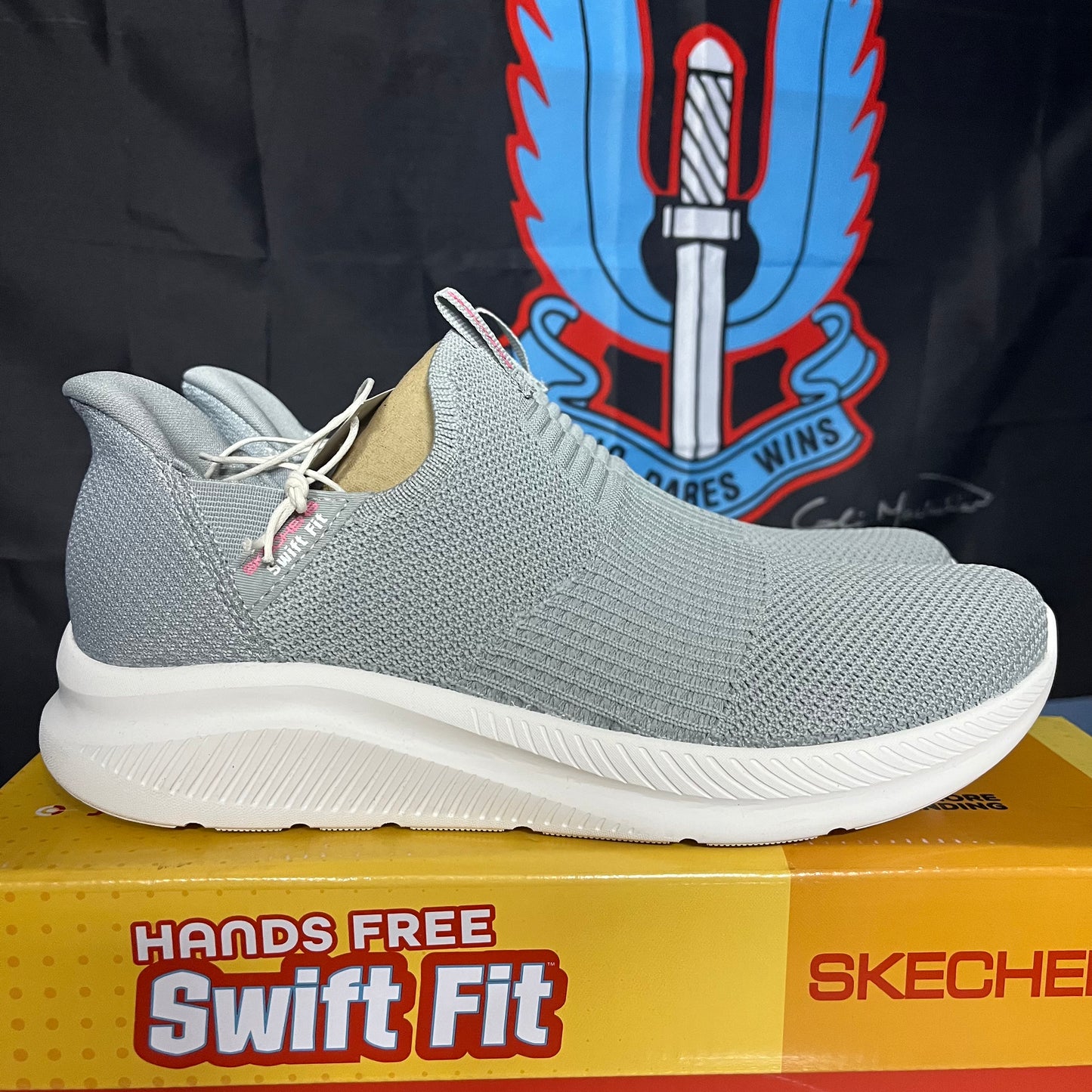 Skechers Ladies Swift Fit Slip-On Trainers - Fashionable and Comfortable Slip-On Shoes for Every Day
