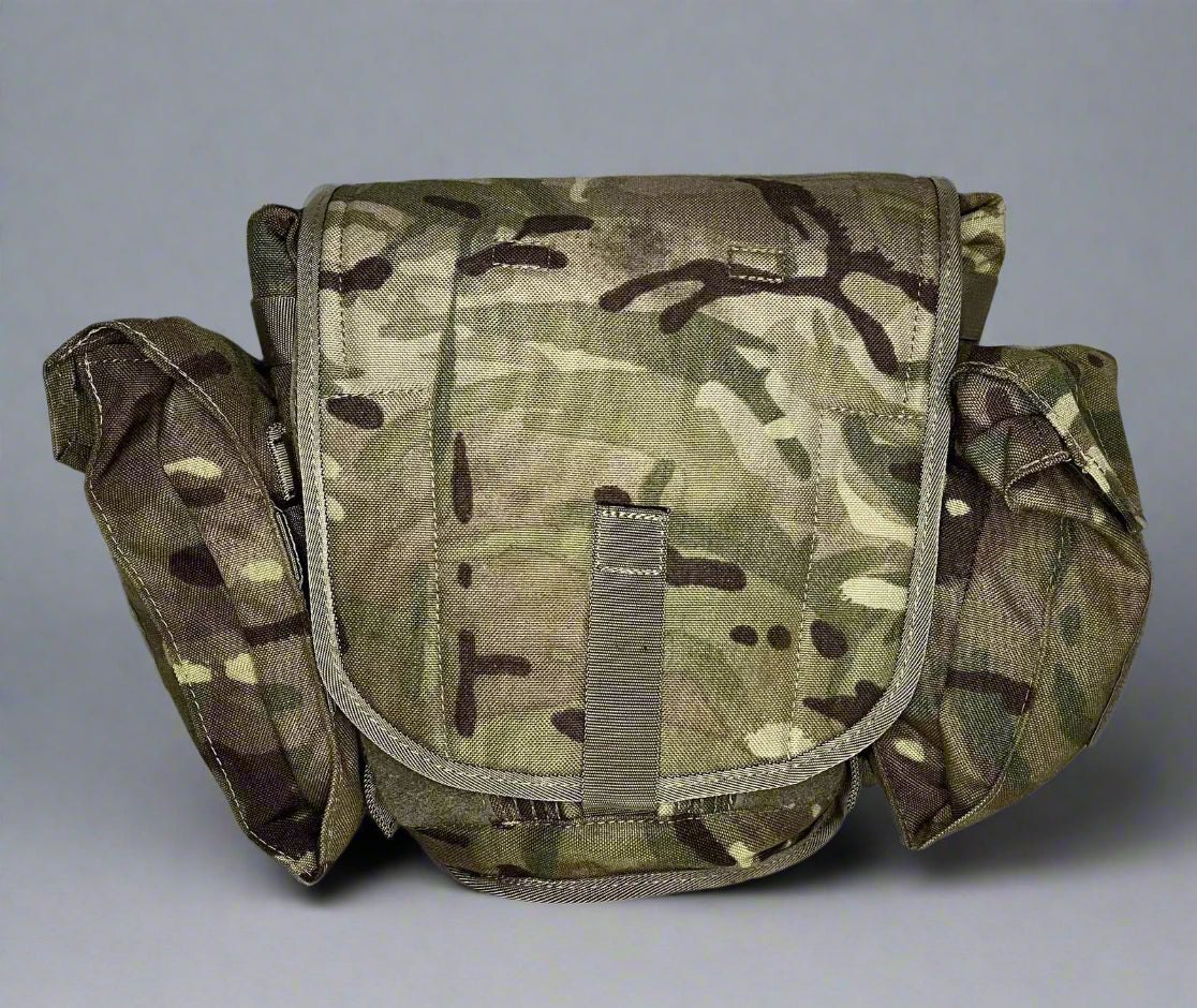 British Army MTP Haversack Field Pack Respirator Camo Bag