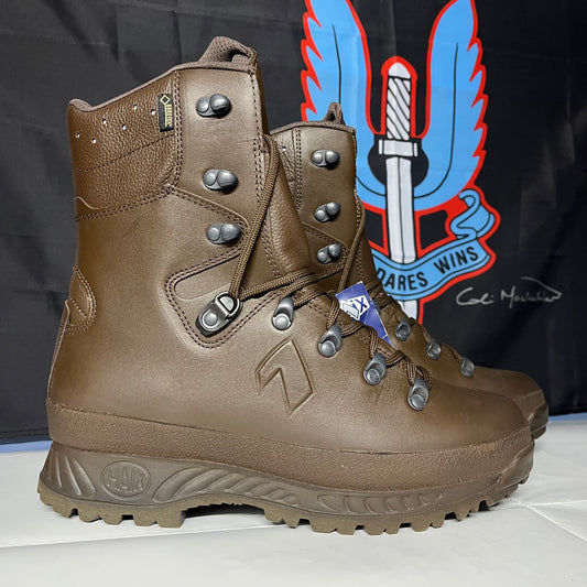 HAIX BNWT Brown British Army Military GoreTex Combat Boots - Sizes
