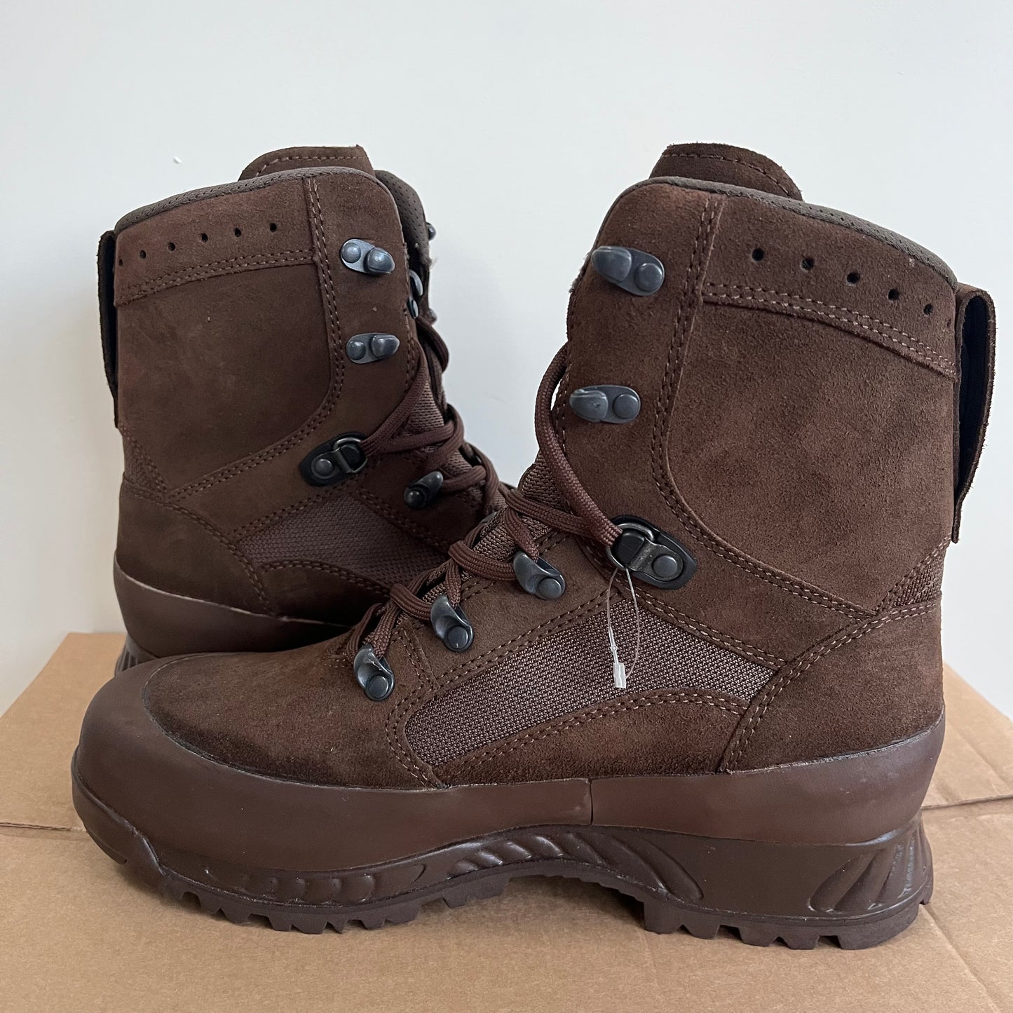 HAIX Suede British Army Surplus Combat Boots Brown - Sizes
