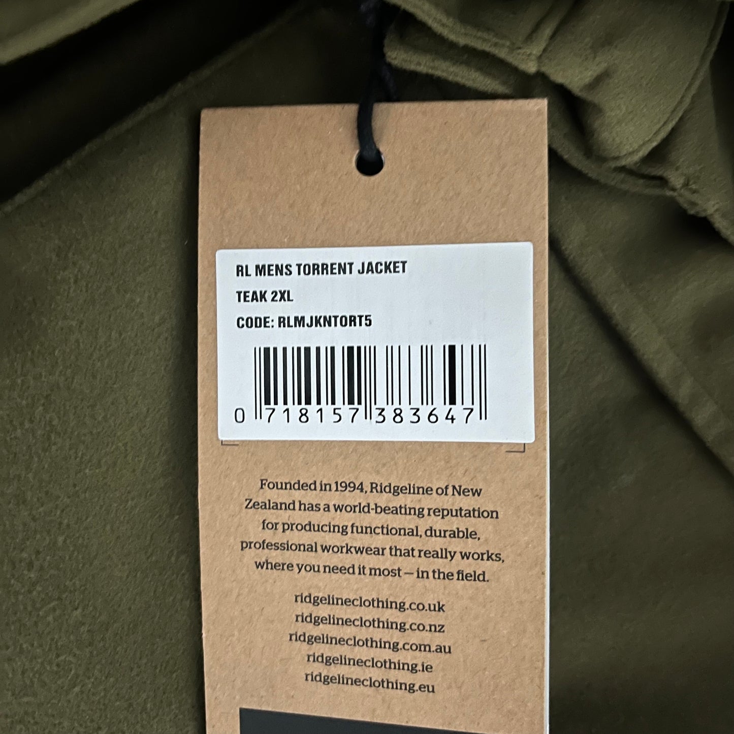 Ridgeline Torrent III Jacket Teak Outdoors - Sizes - Brand New