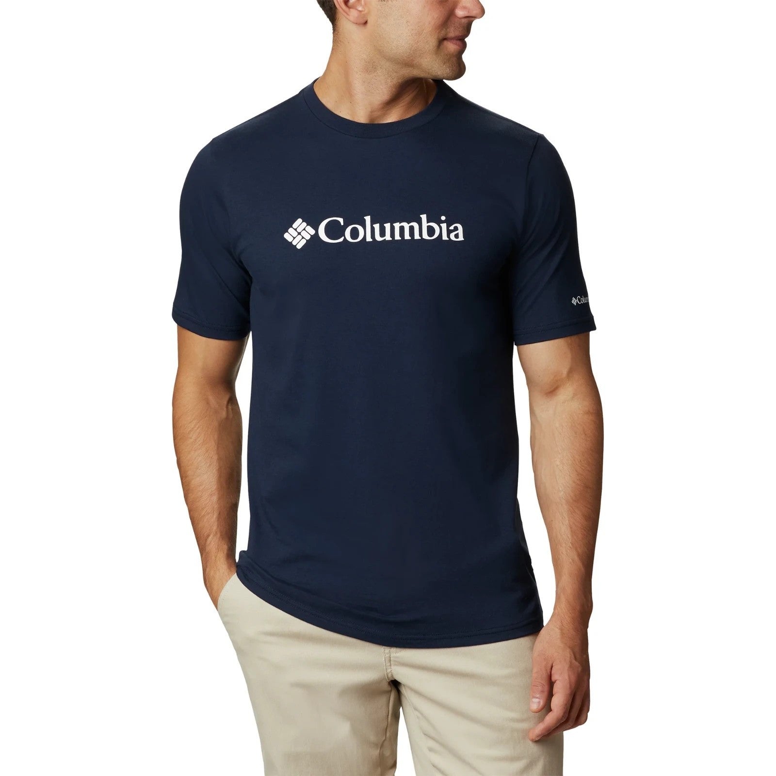 Columbia - CSC Basic Logo Short Navy Sleeve T-Shirt Brand New - Men's Sizes