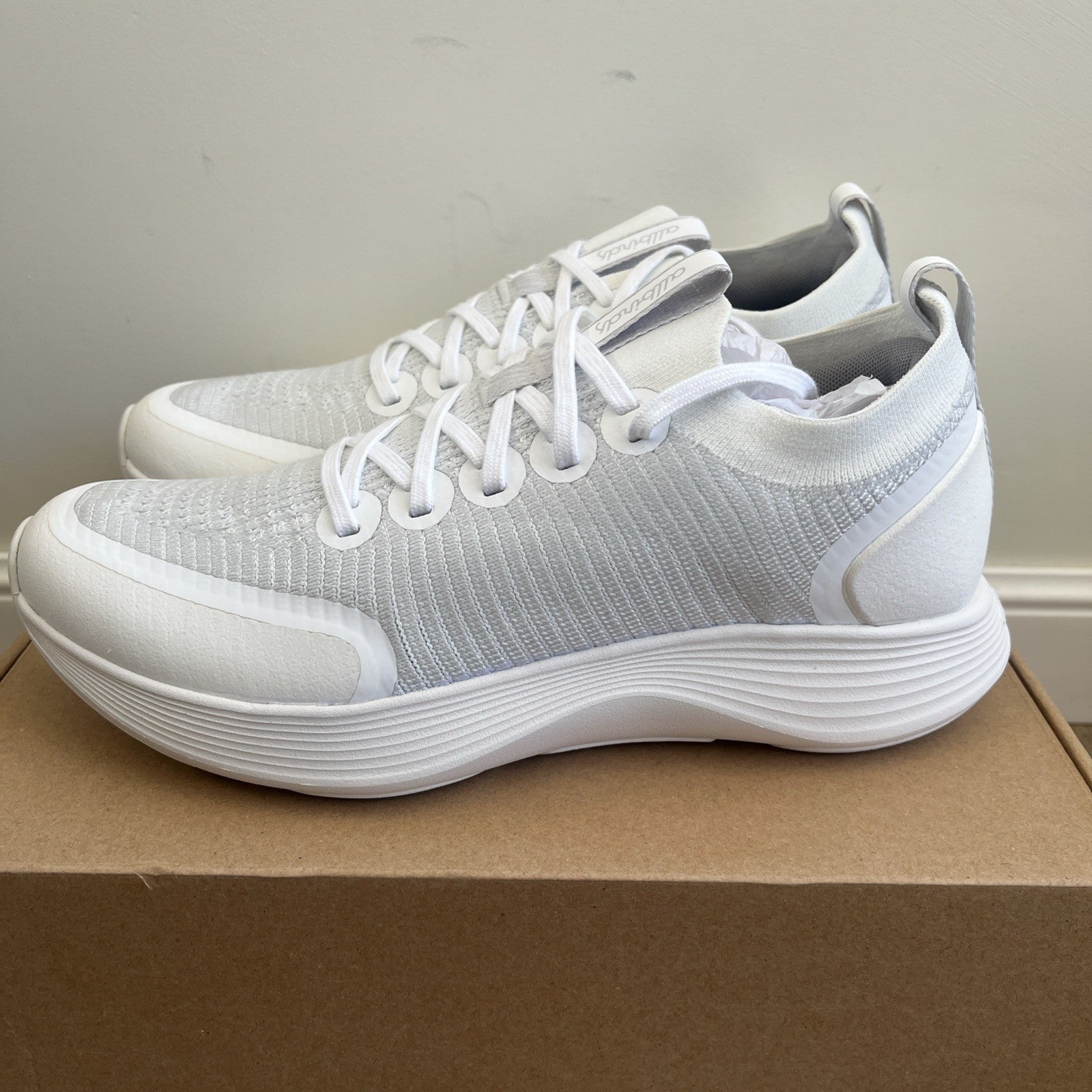 Allbirds Women's Strider Blizzard UK Size 7 White Trainers New In Box Ladies