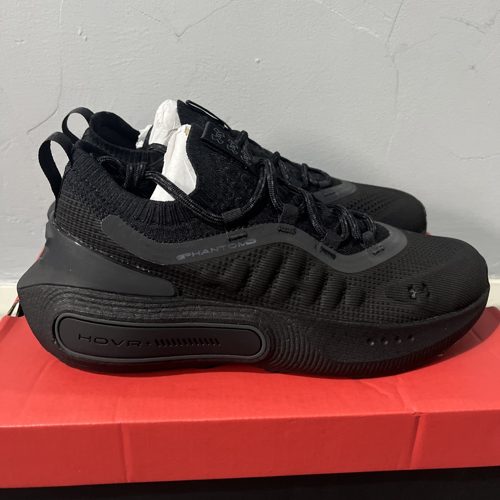 Under Armour Men's UA Phantom 4 Shoes in Black Size UK 7.5 Gym Running Trainer