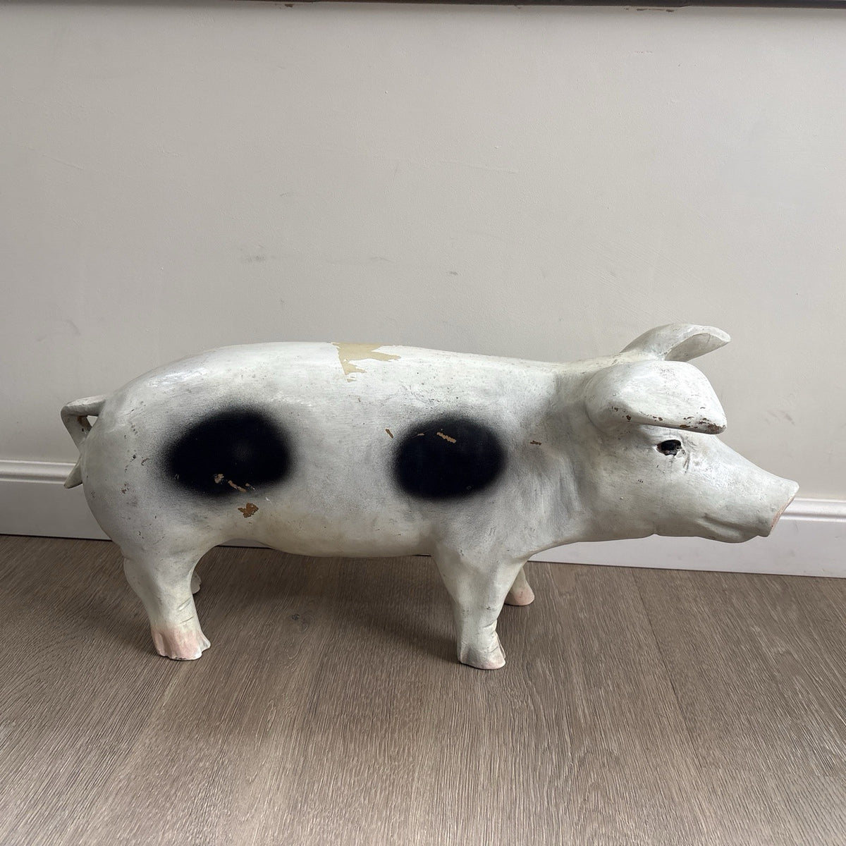Vintage Gloucester Old Spot Butchers Shop Pig
