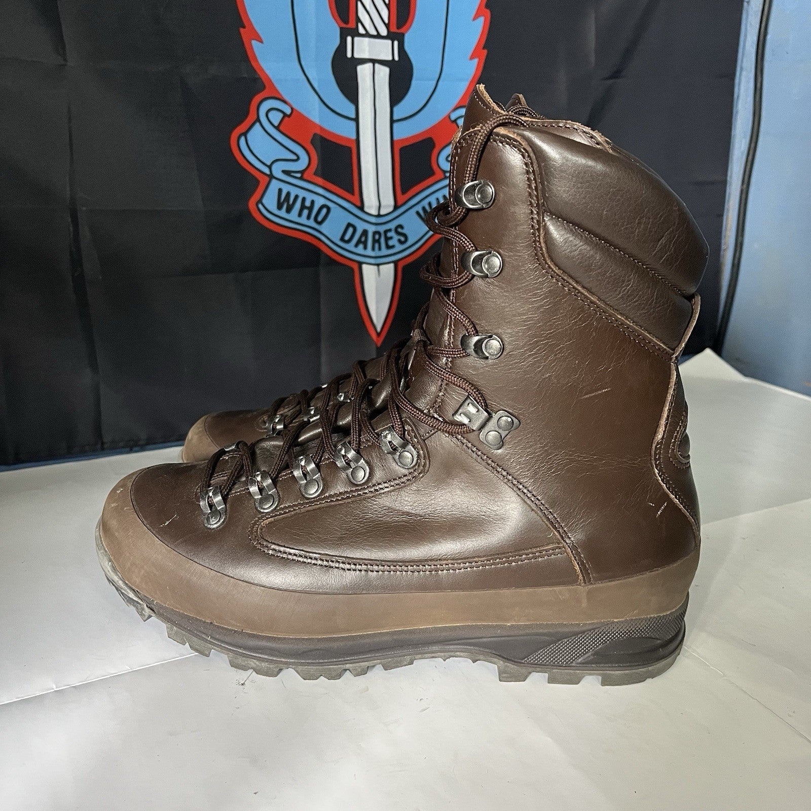 British Army Military Cold Wet Weather Goretex Leather Combat Boots Brown Sizes