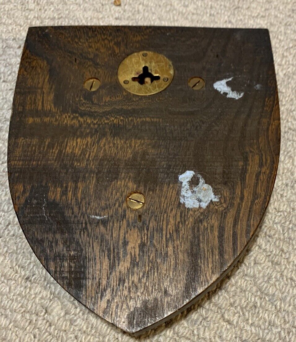 plaque shield crest coat of arms  School University Antique Reclaimed