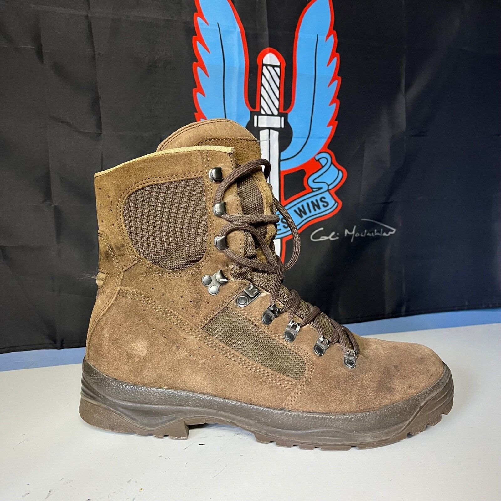 MEINDL British Army Suede Desert Patrol Combat Boots Male - Sizes - Used