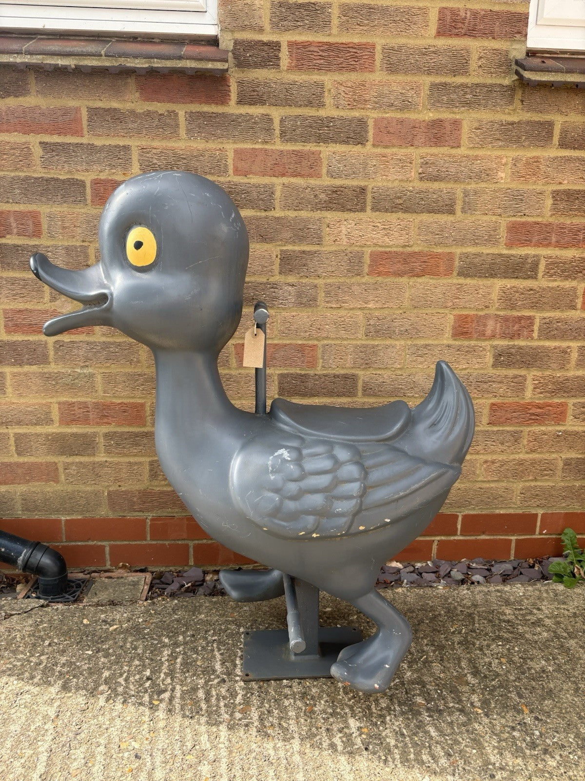 Vintage 1970s Salvaged Fairground Ride Merry Go Round Fibreglass Duck Circus