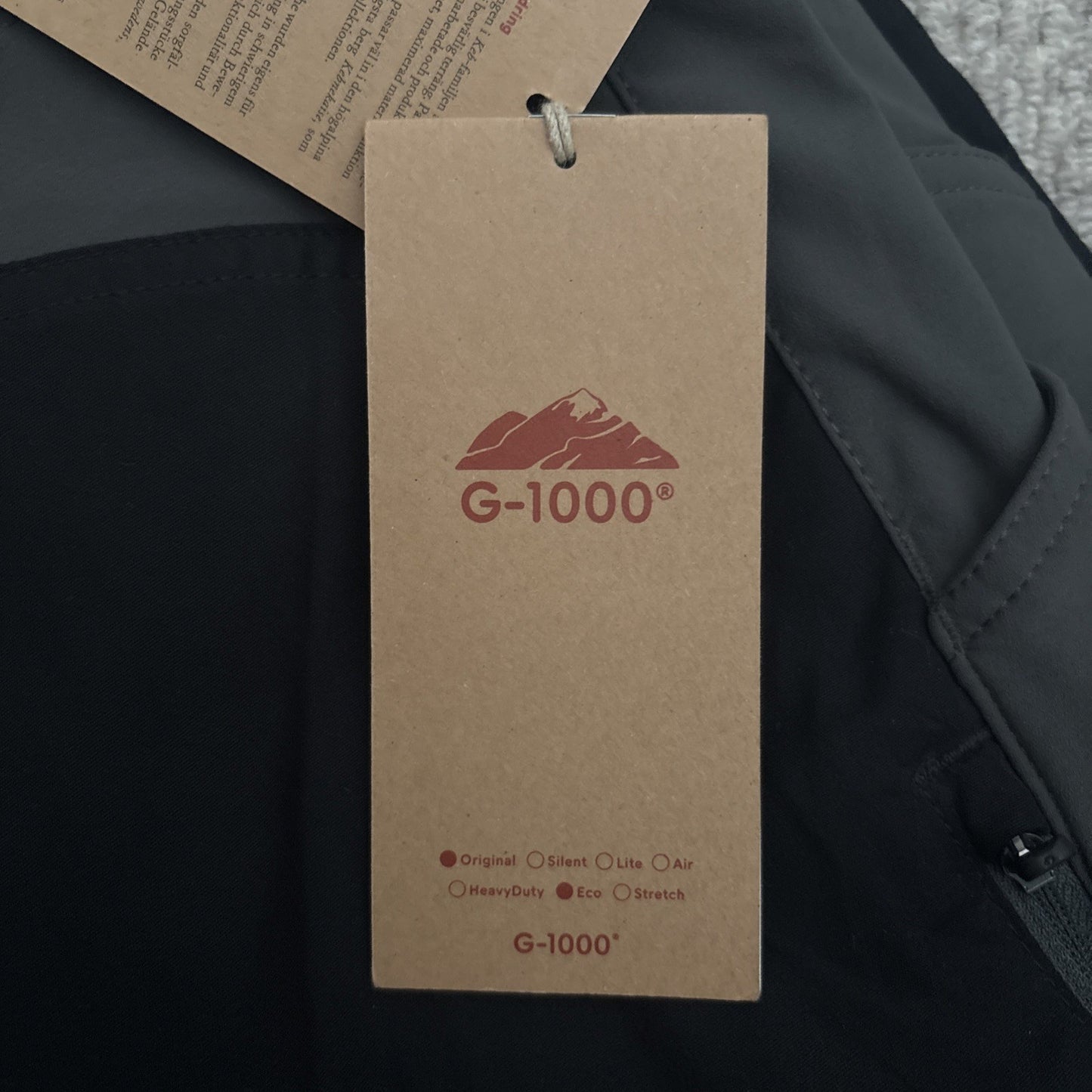 Fjallraven G-1000 Keb Trousers Pants Mens Size EU 46 Black/Stone Hiking 30-31”