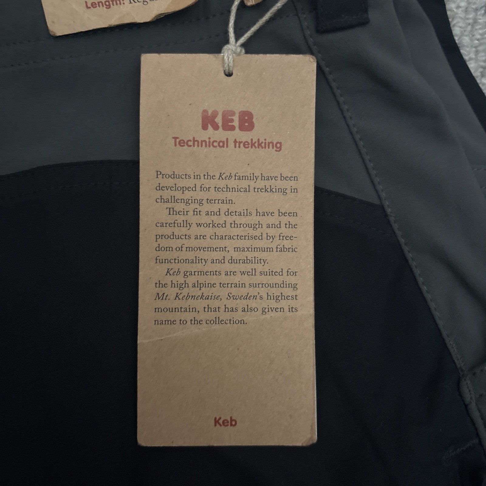 Fjallraven G-1000 Keb Trousers Pants Mens Size EU 46 Black/Stone Hiking 30-31”