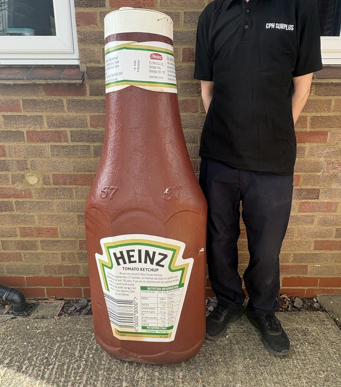 Film Prop Advertising Kitchen Pub Man Cave Ketchup Restaurant Cafe Heinz Comic