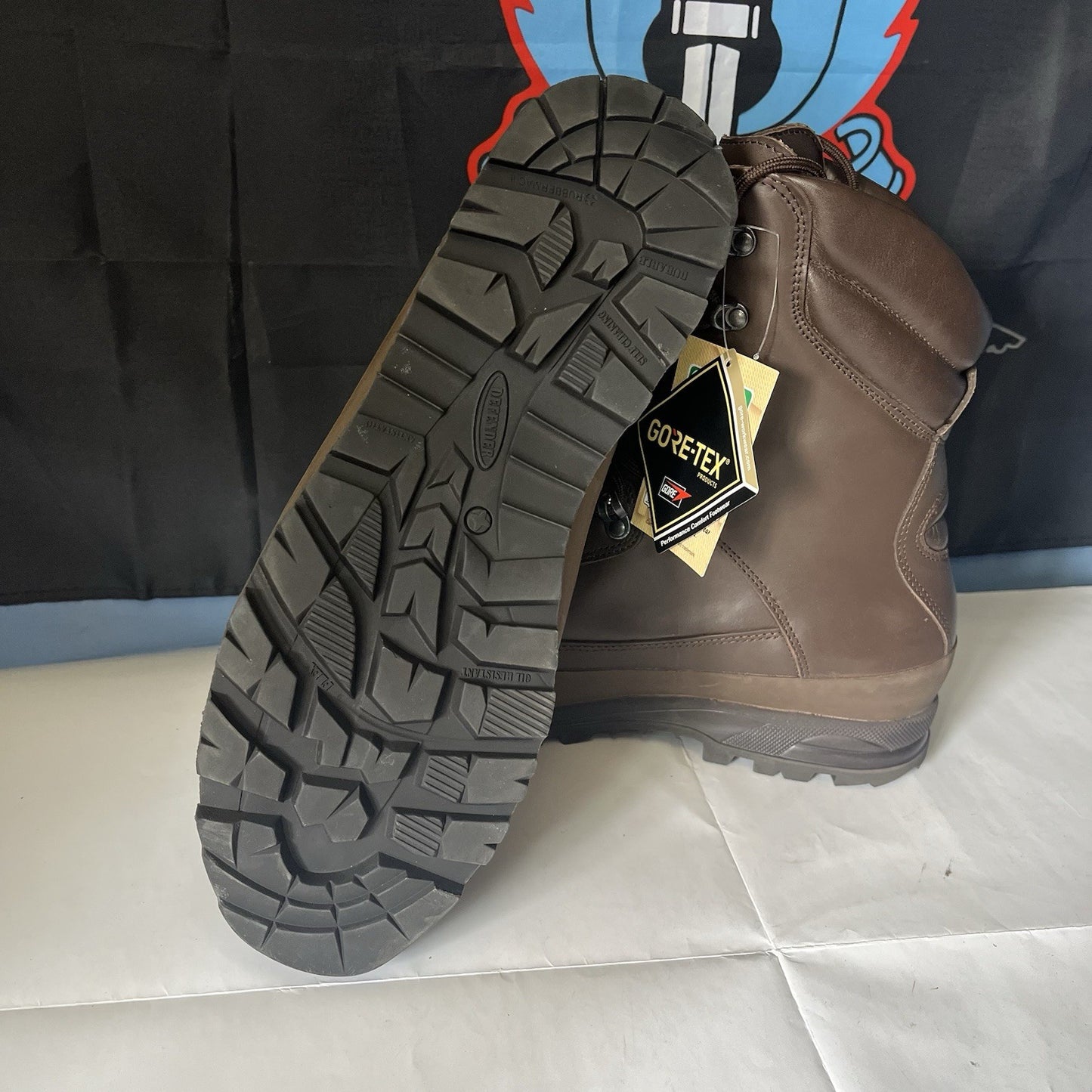 British Army Military Cold Wet Weather Goretex Leather Combat Boots Brown Sizes