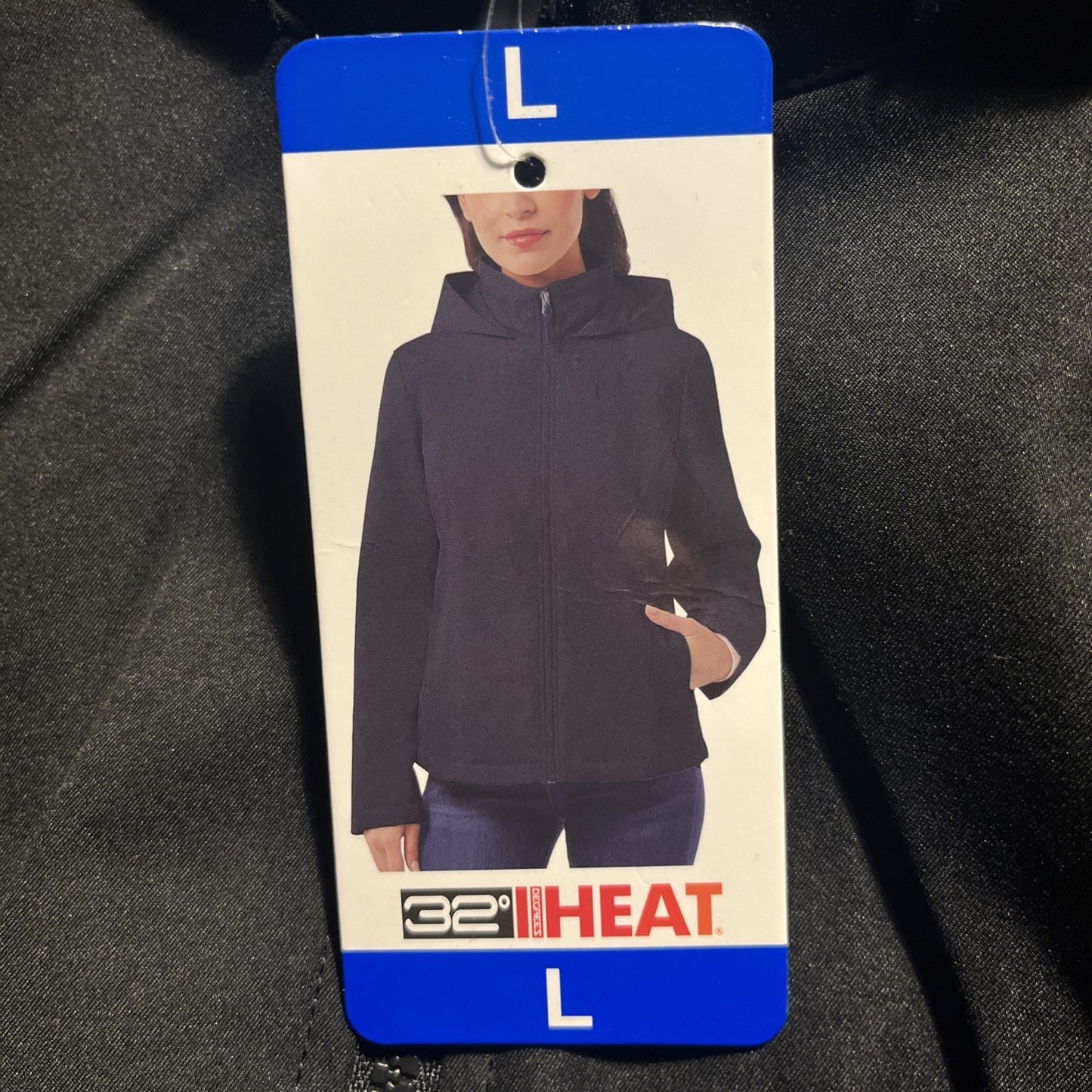32 Degrees Ladies Soft Tech Black Jacket Size Large L Womens Coat - BNWT