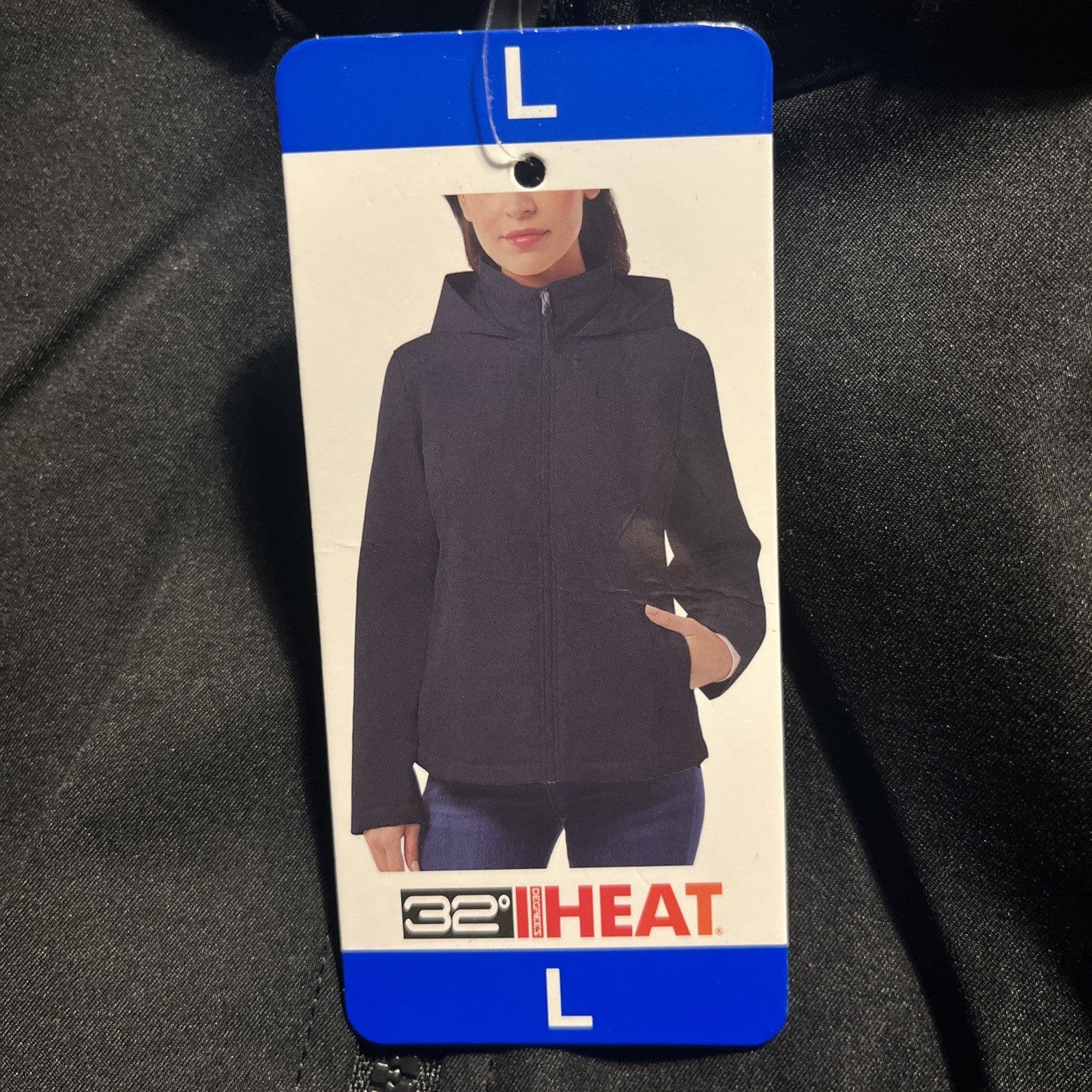 32 Degrees Ladies Soft Tech Black Jacket Size Large L Womens Coat - BNWT