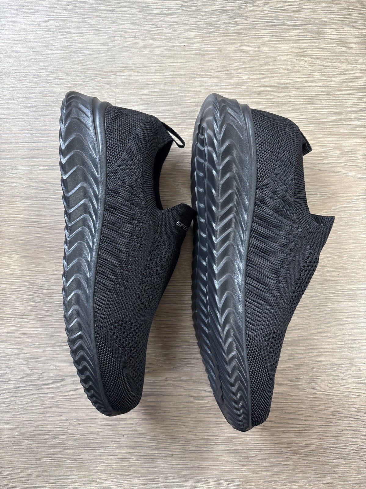 HKR Womens Slip on Trainers Comforble Walking Gym Fitness Memory Foam SIZE 5.5
