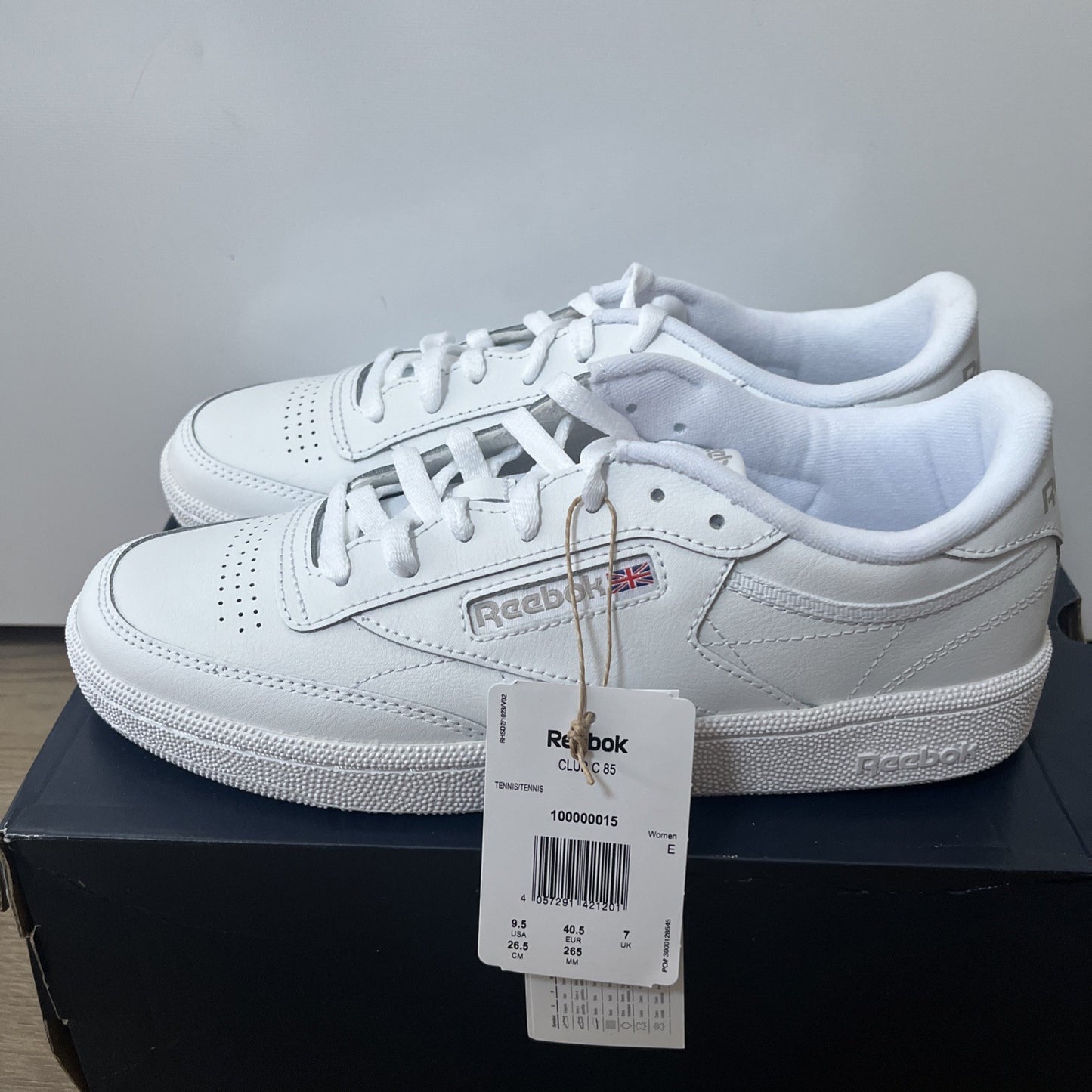 Reebok Club C 85 Women’s Trainers New In Box UK Size 7 White Tennis