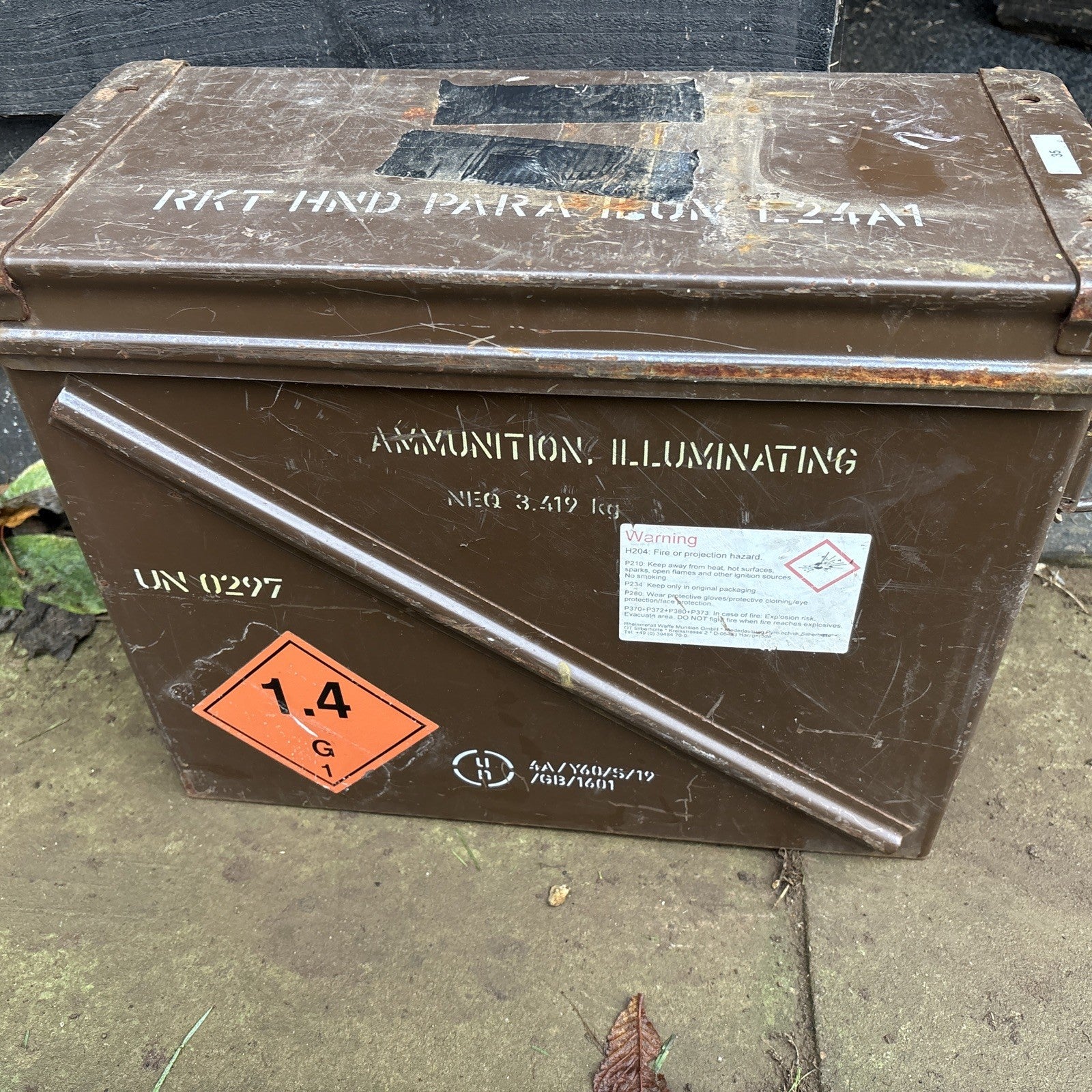 Genuine Army Single M548 Ammo Box Metal Box Strong Storage Ammunition Can